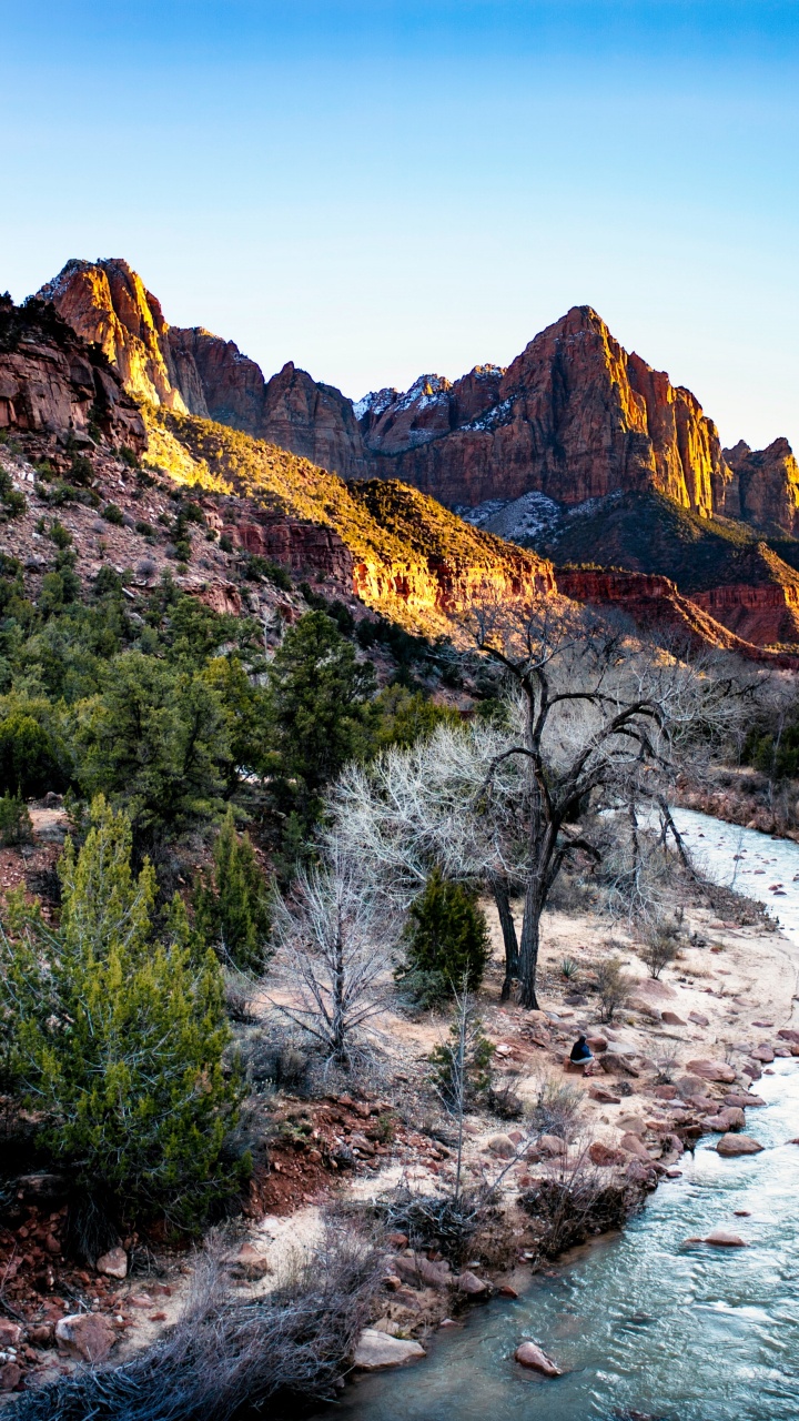 Youtube Banner Nature, Art, Plant, Water, Mountain. Wallpaper in 720x1280 Resolution