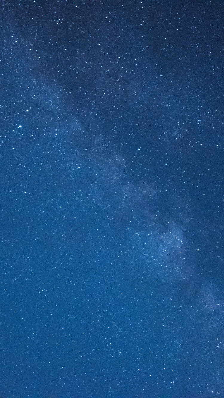 Blue Sky With Stars During Night Time. Wallpaper in 750x1334 Resolution