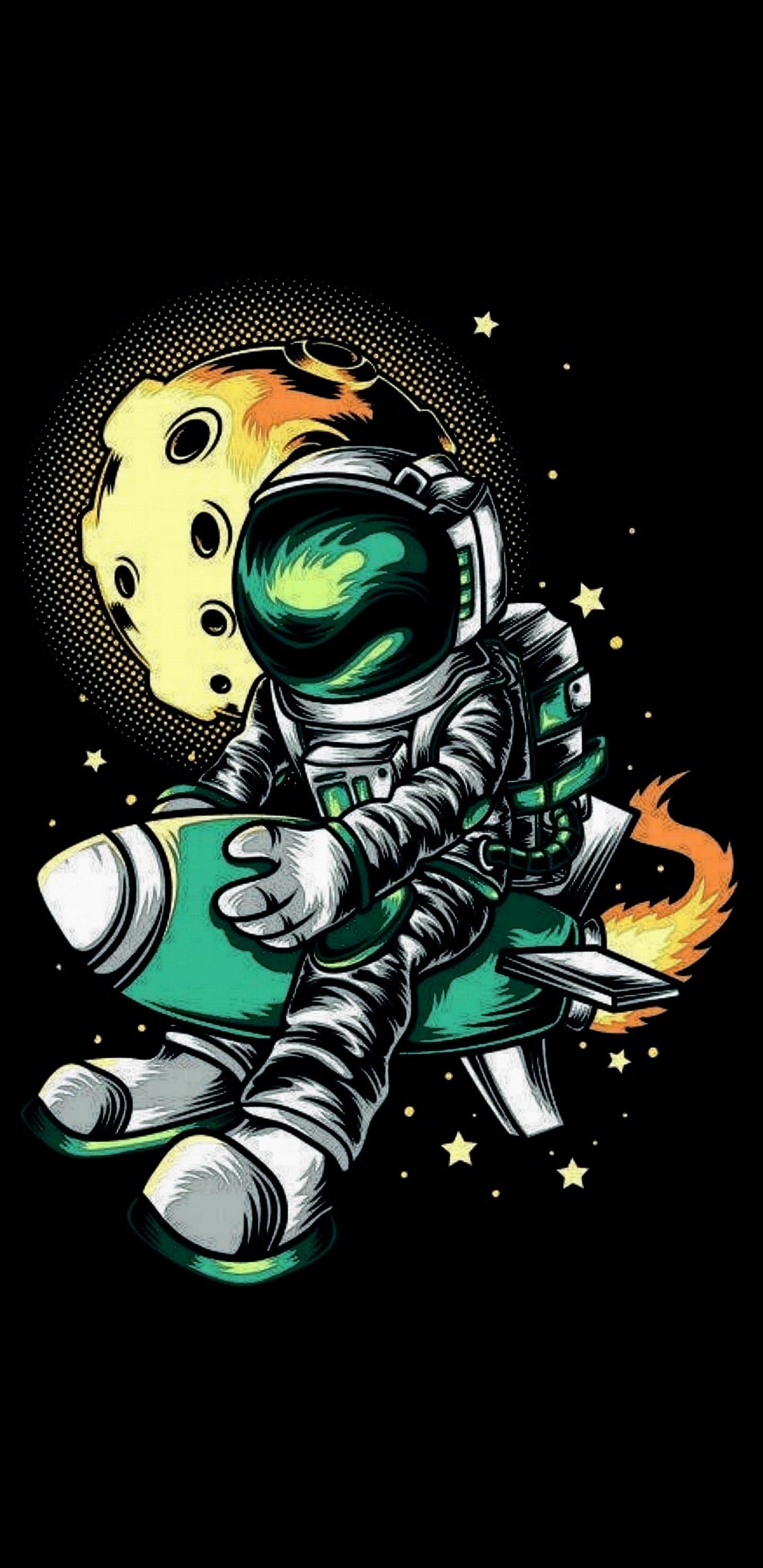 Rocket Digital Art, Digital Art, Illustration, Art, Graphics. Wallpaper in 1440x2960 Resolution