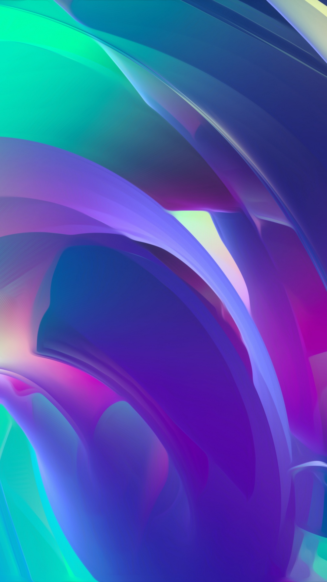 Peinture Abstraite Violet Vert et Bleu. Wallpaper in 1080x1920 Resolution