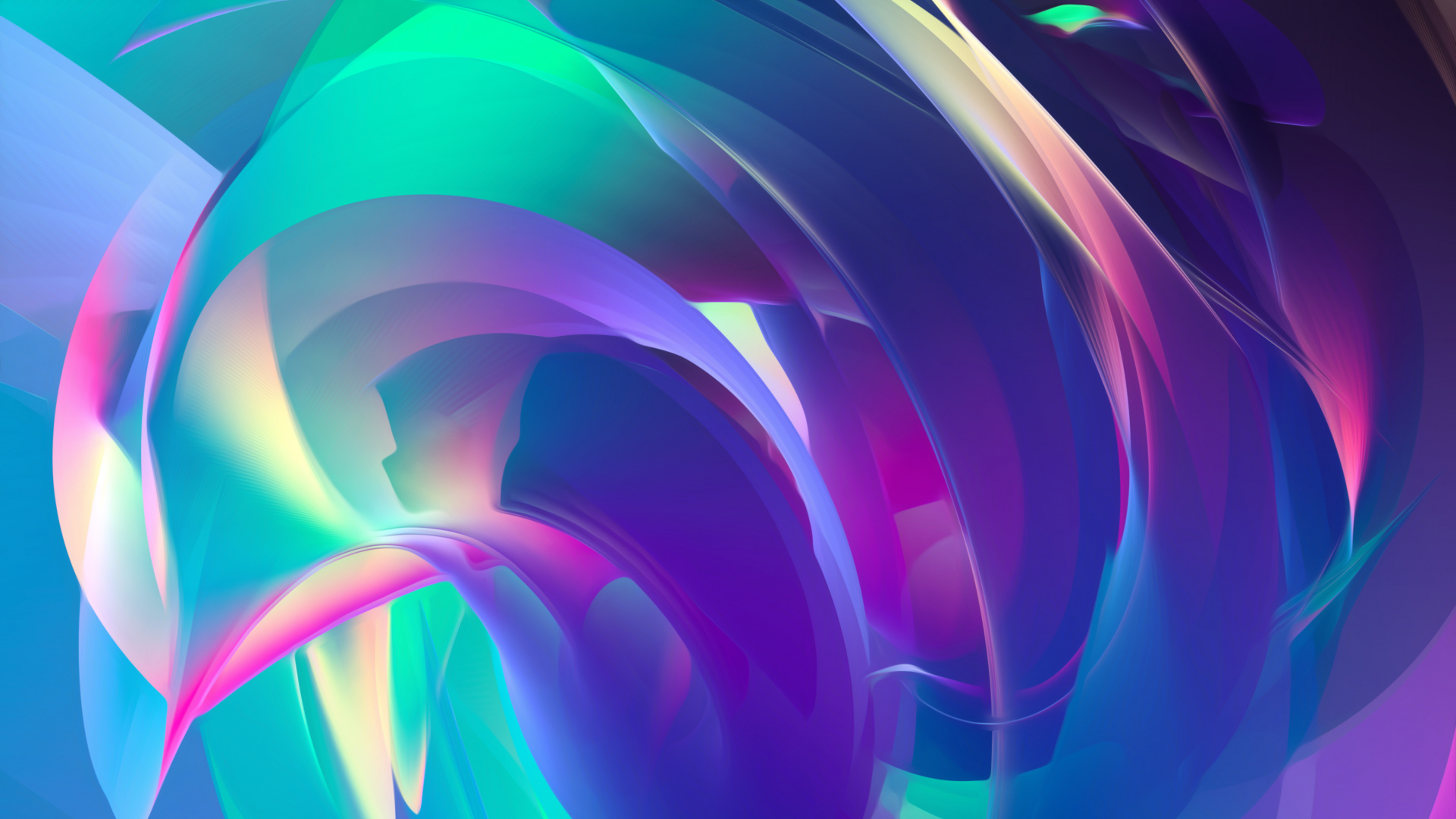 Peinture Abstraite Violet Vert et Bleu. Wallpaper in 1920x1080 Resolution