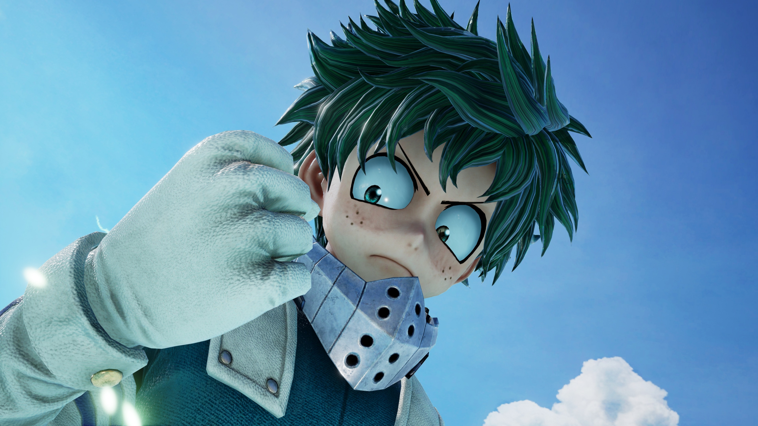 Force de Saut, Izuku Midoriya, Bandai Namco Entertainment, My Hero Academia, Saut de Shnen Hebdomadaire. Wallpaper in 2560x1440 Resolution