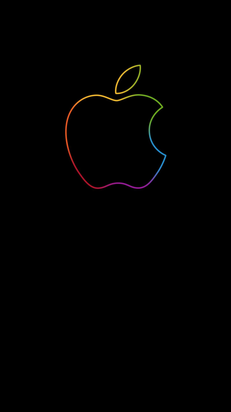 Apple, IPhone, Äpfeln, Firmenzeichen, Geometrie. Wallpaper in 750x1334 Resolution