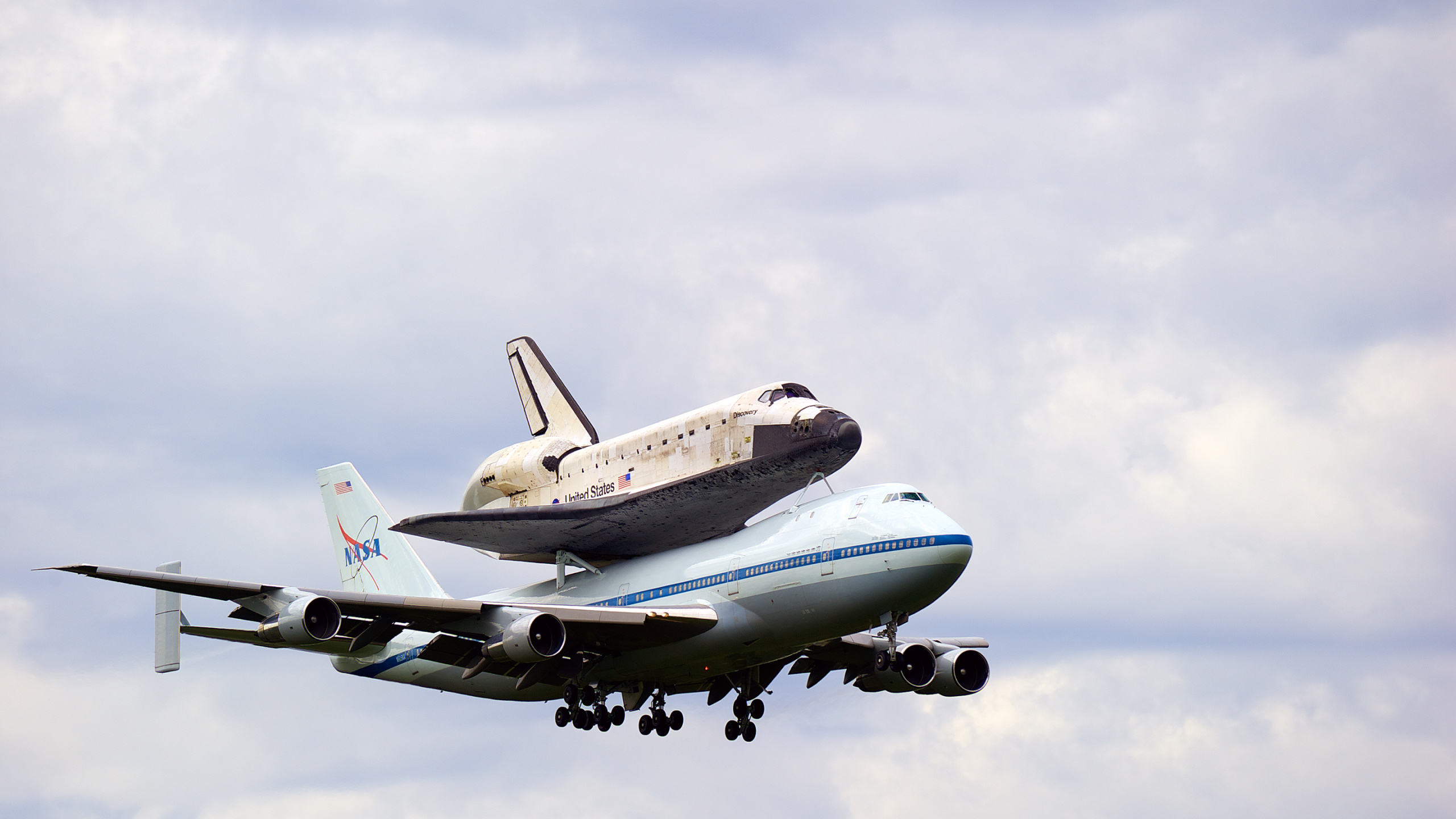 Boeing 747, Boeing 747 400, Shuttle Carrier Aircraft, Aircraft, Boeing 747-100. Wallpaper in 2560x1440 Resolution