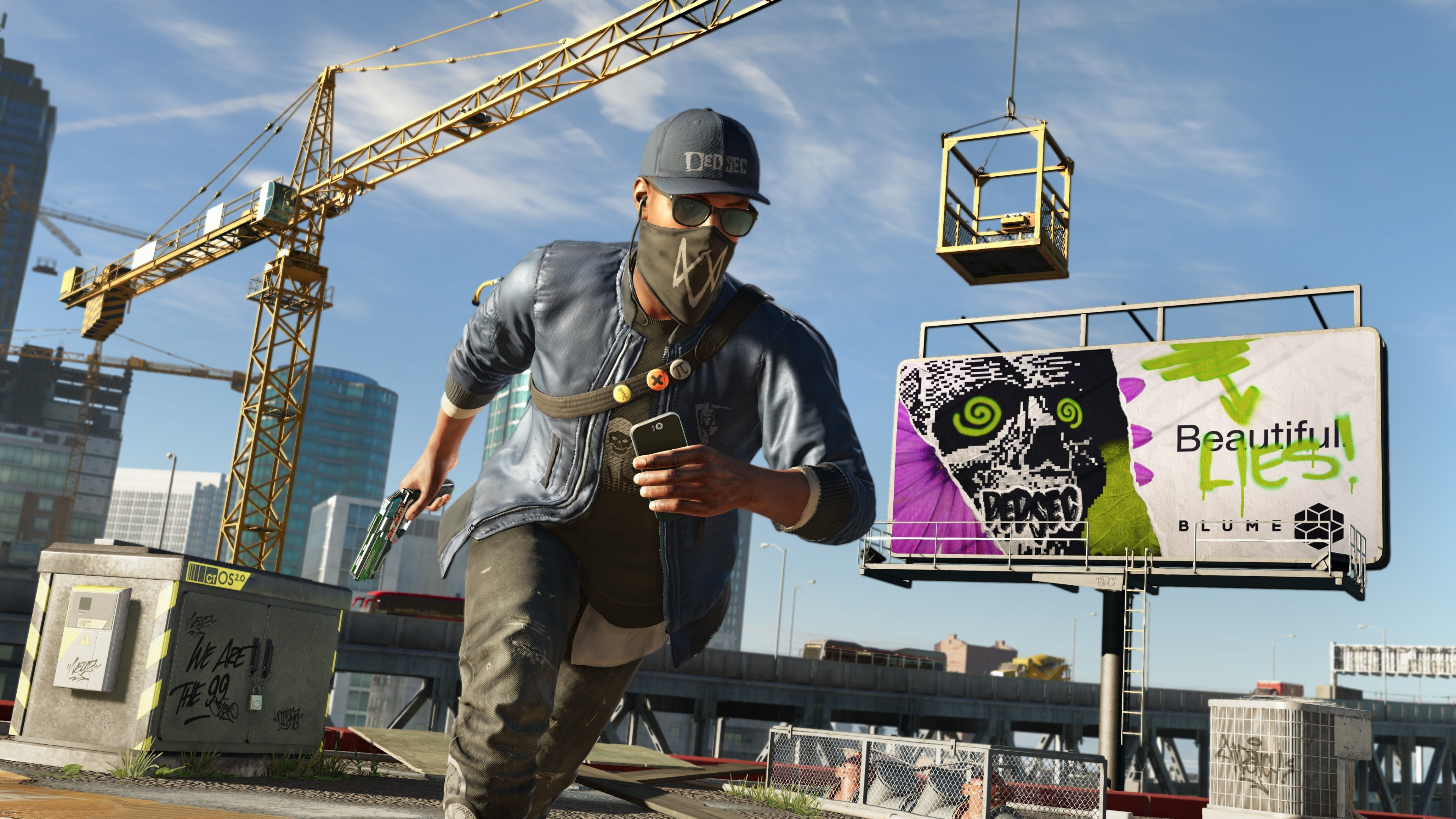Watch Dogs 2, Playstation 4, Ubisoft, Xbox One, Publicité. Wallpaper in 3840x2160 Resolution