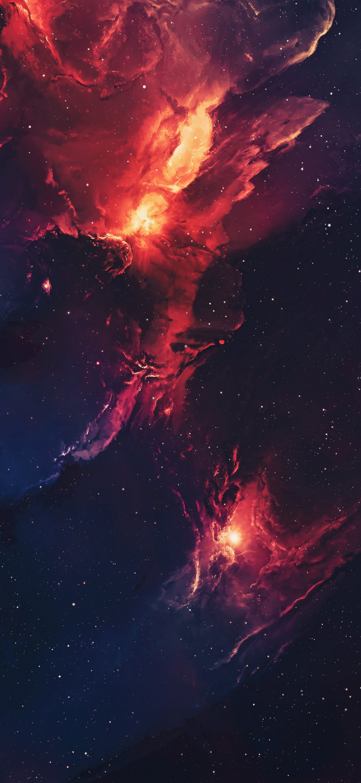 Smartphone, Ambiente, Galaxia, Objeto Astronómico, Estrella. Wallpaper in 1242x2688 Resolution