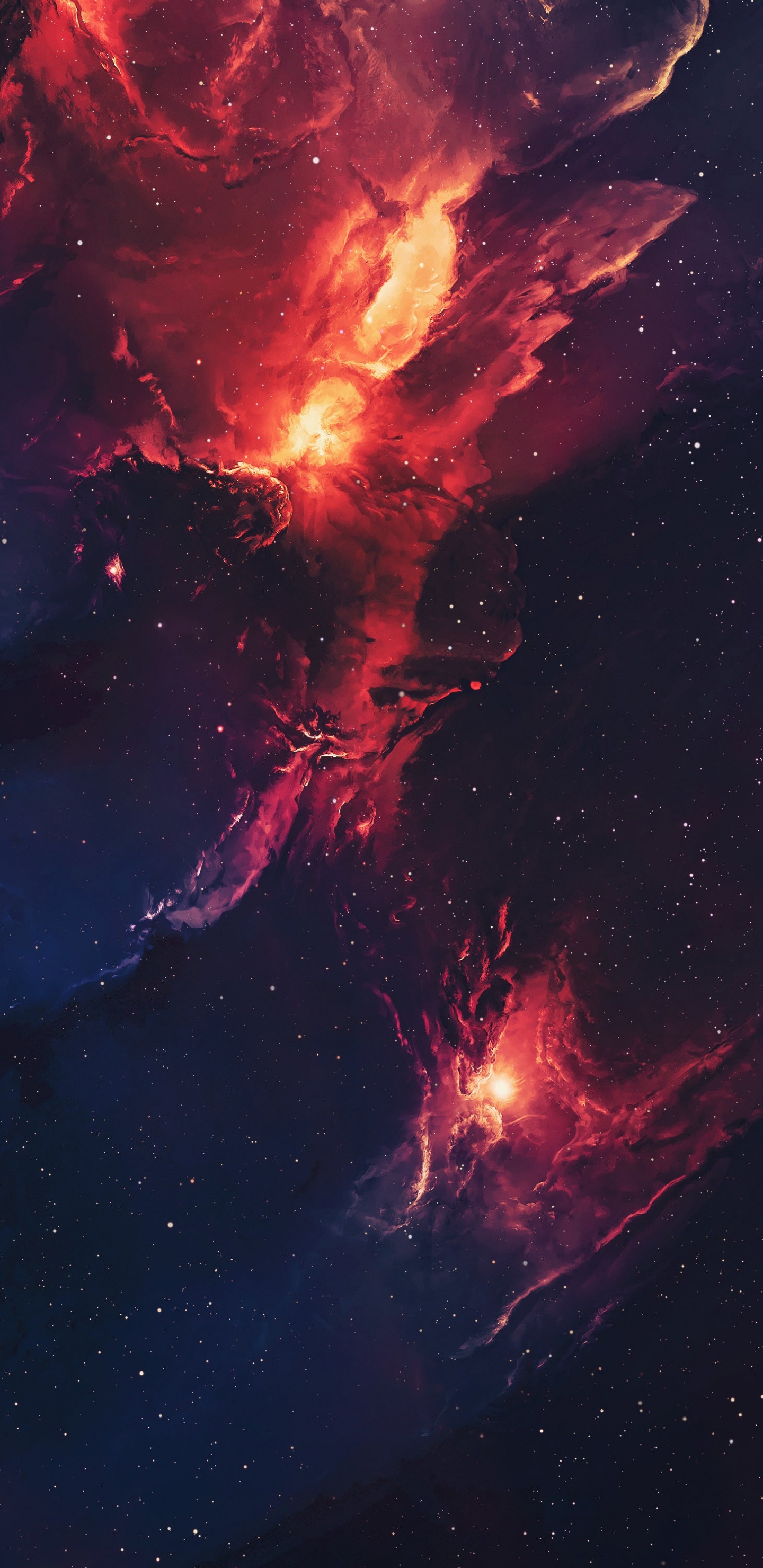 Smartphone, Ambiente, Galaxia, Objeto Astronómico, Estrella. Wallpaper in 1440x2960 Resolution