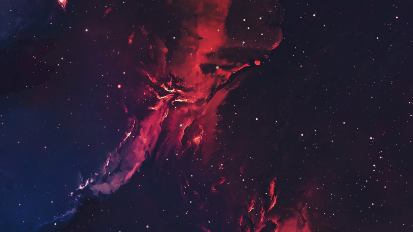 Smartphone, Atmosphere, Nebula, World, Galaxy. Wallpaper in 1366x768 Resolution