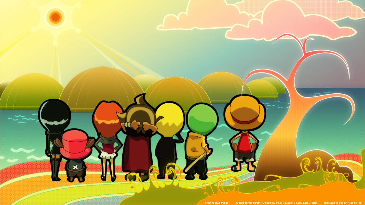 Personnes Marchant Sur la Route Avec Des Ballons et Des Nuages Illustration. Wallpaper in 1280x720 Resolution