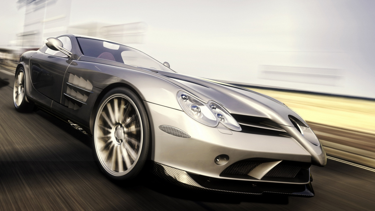 Schwarzer Porsche 911 Auf Einem Grauen Zimmer. Wallpaper in 1280x720 Resolution