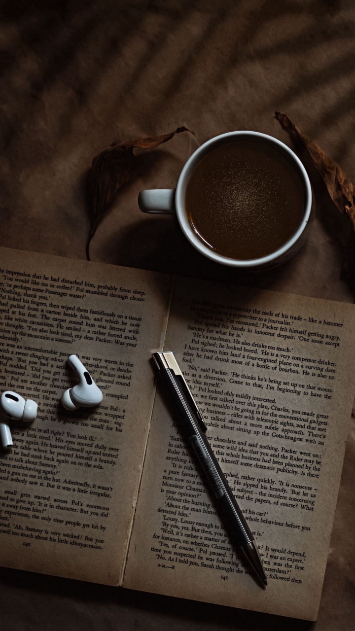 Buch, Brown, Tafelgeschirr, Drinkware, Kaffeetasse. Wallpaper in 720x1280 Resolution