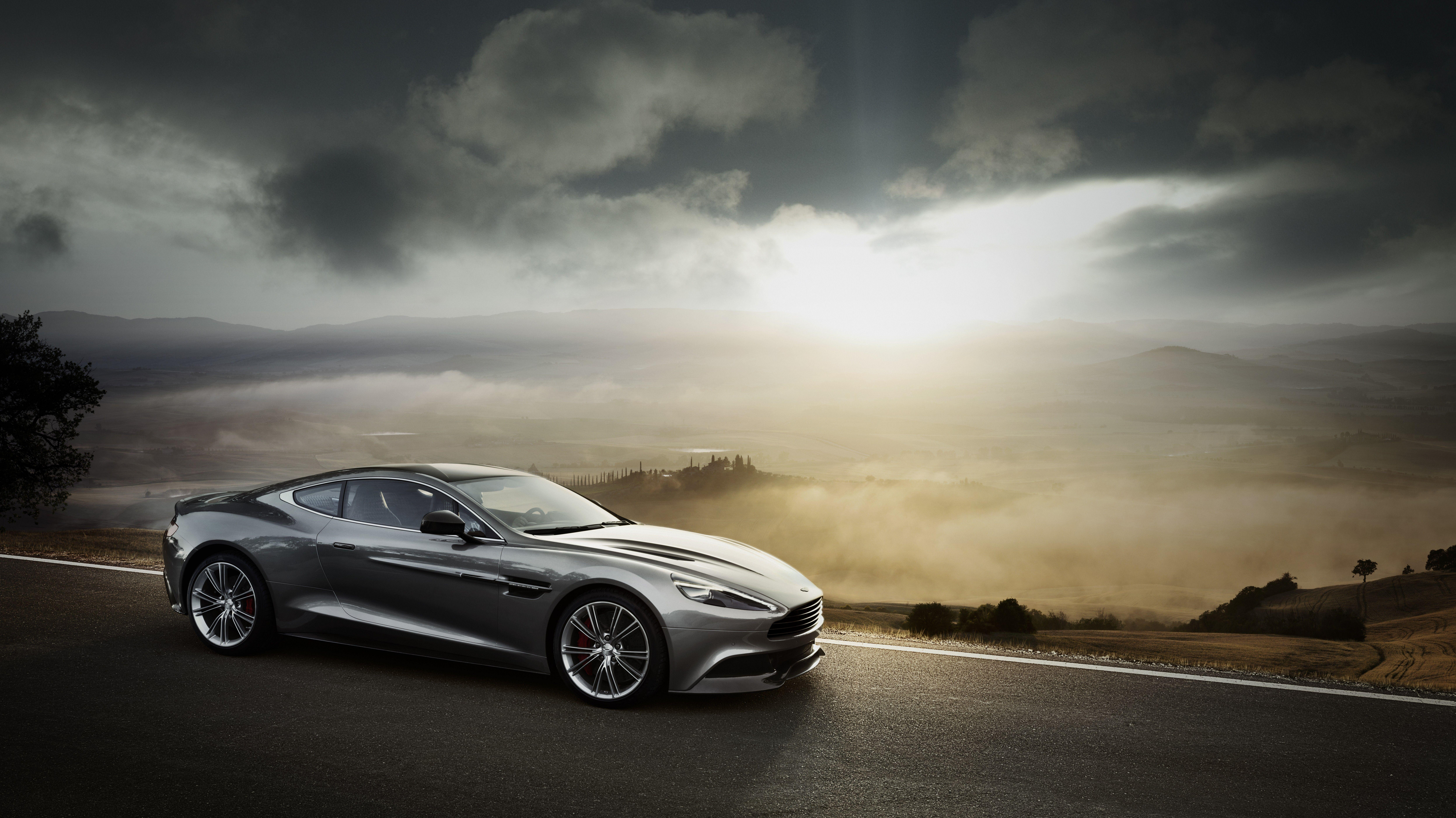 Gray Mercedes Benz Coupe on Road During Sunset. Wallpaper in 7680x4320 Resolution