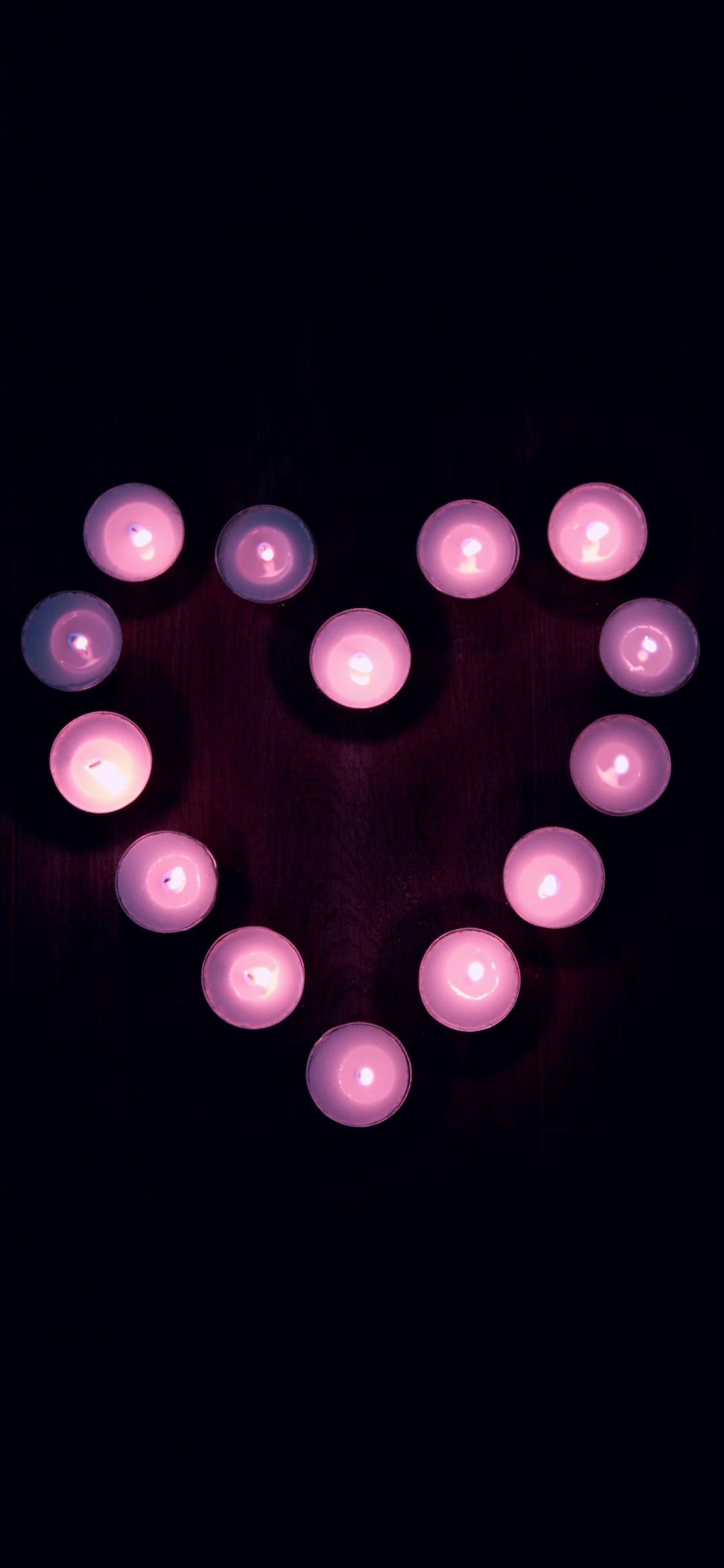 Cœur, Pink, Purple, Lumière, Magenta. Wallpaper in 1125x2436 Resolution