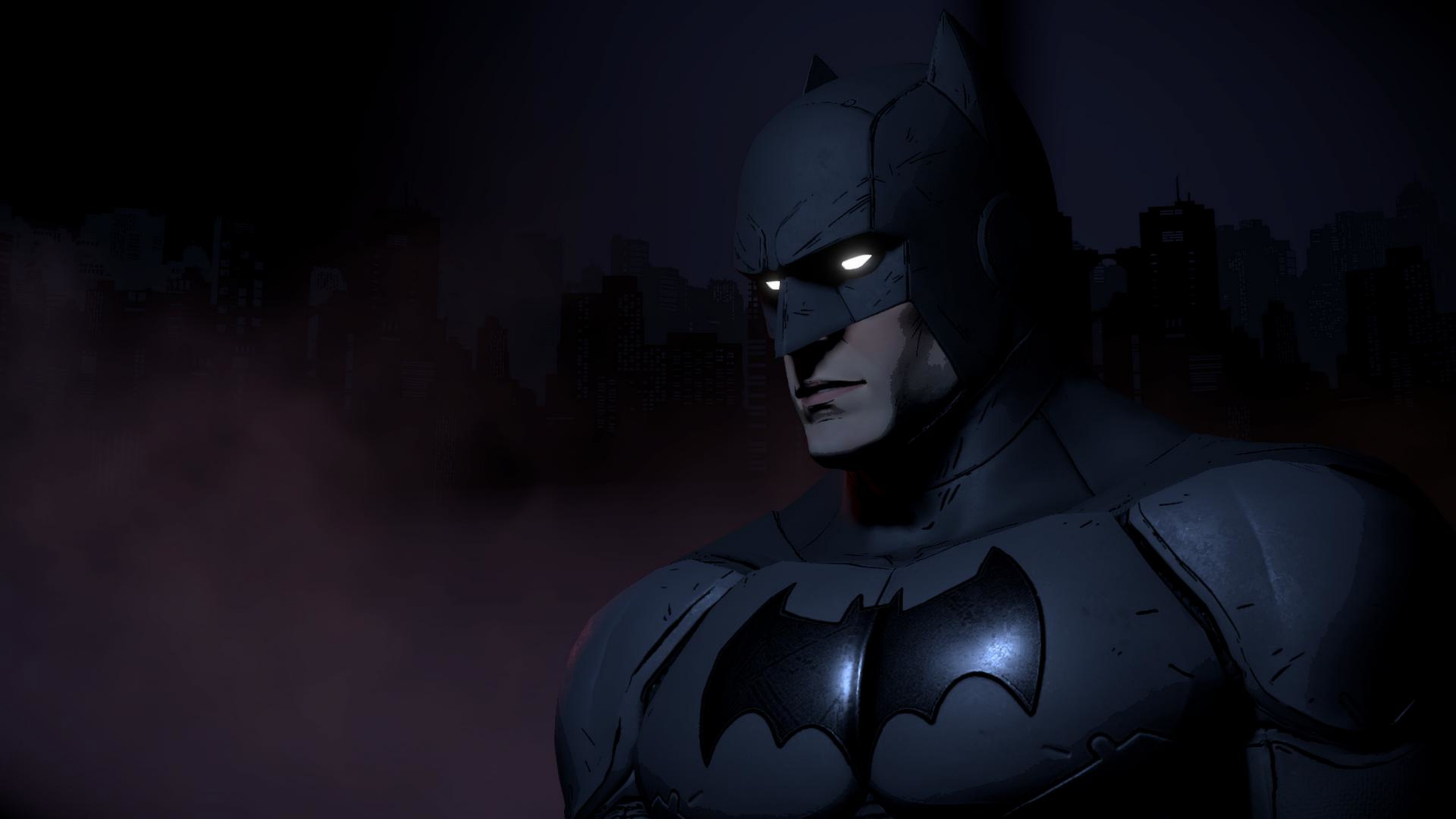 Mann Mit Schwarzer Maske Und Schwarzem Hoodie. Wallpaper in 2560x1440 Resolution