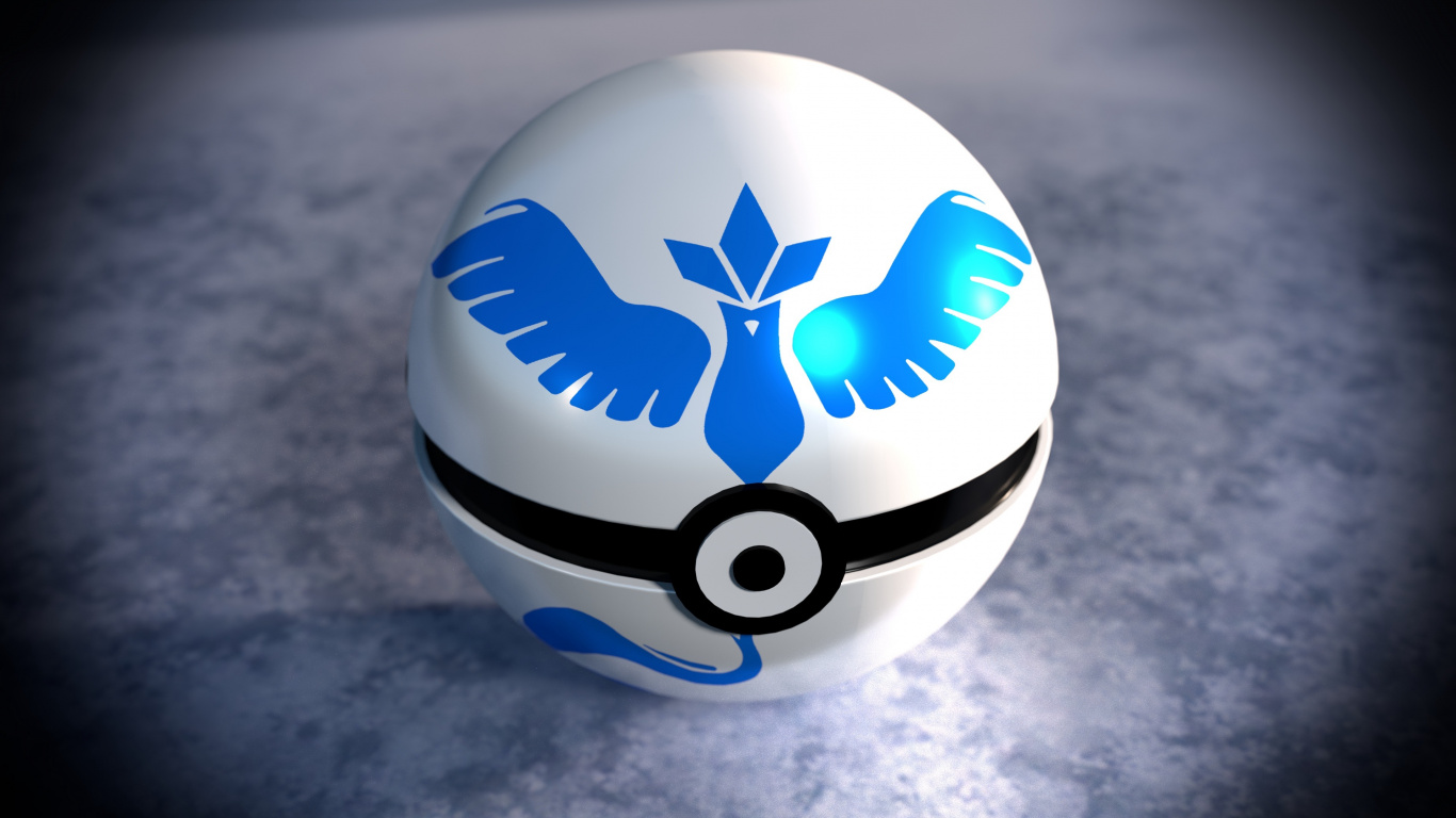 Pokmon GO, Pok Ball, Ball, Logo, Graphics. Wallpaper in 1366x768 Resolution