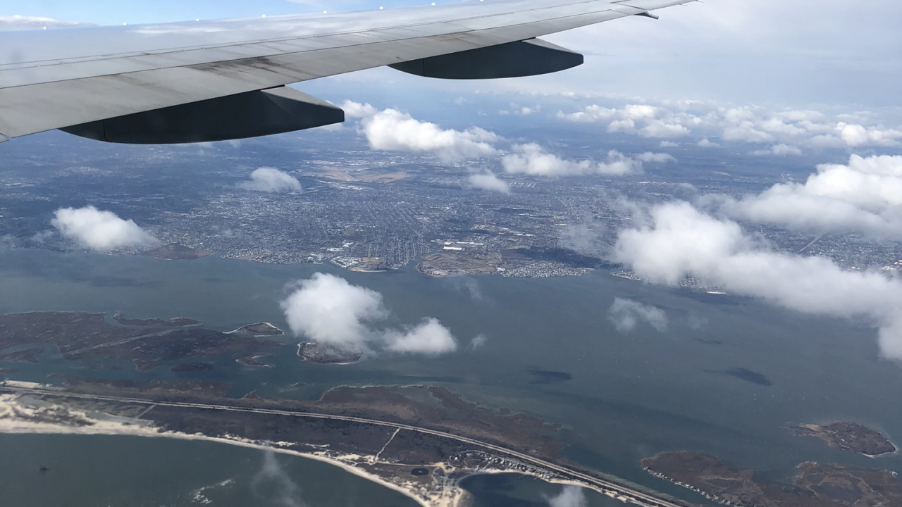 Flight, Airplane, Water Resources, Water, Cloud. Wallpaper in 1280x720 Resolution