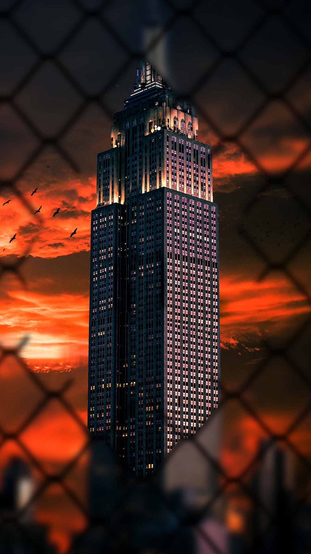 Empire State Building, Android, Smartphone, Edificio, Ambiente. Wallpaper in 1080x1920 Resolution