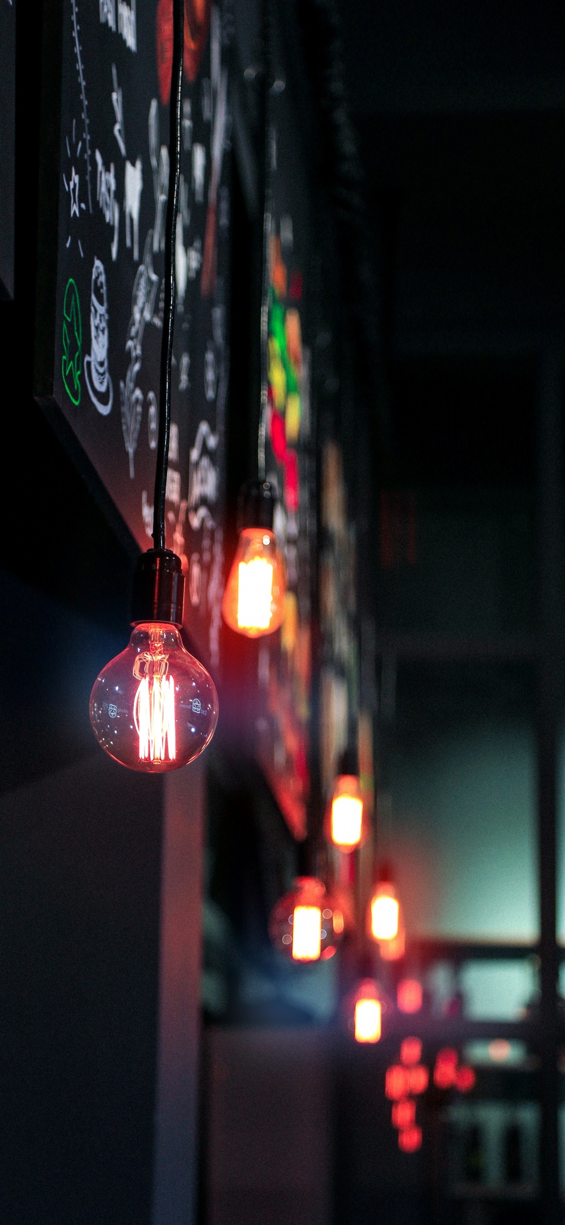 白炽灯泡, 电光, Led灯, 光, 灯 壁纸 1125x2436 允许