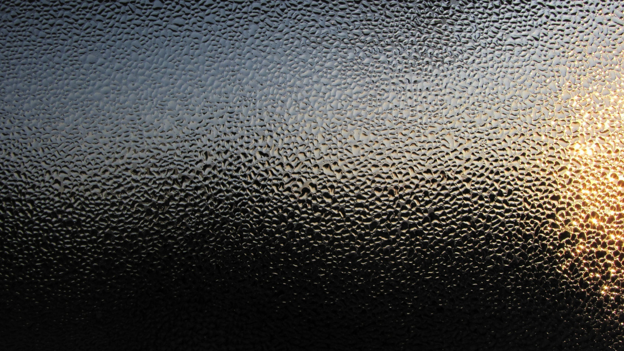 Black Leather Textile With Water Droplets. Wallpaper in 1280x720 Resolution