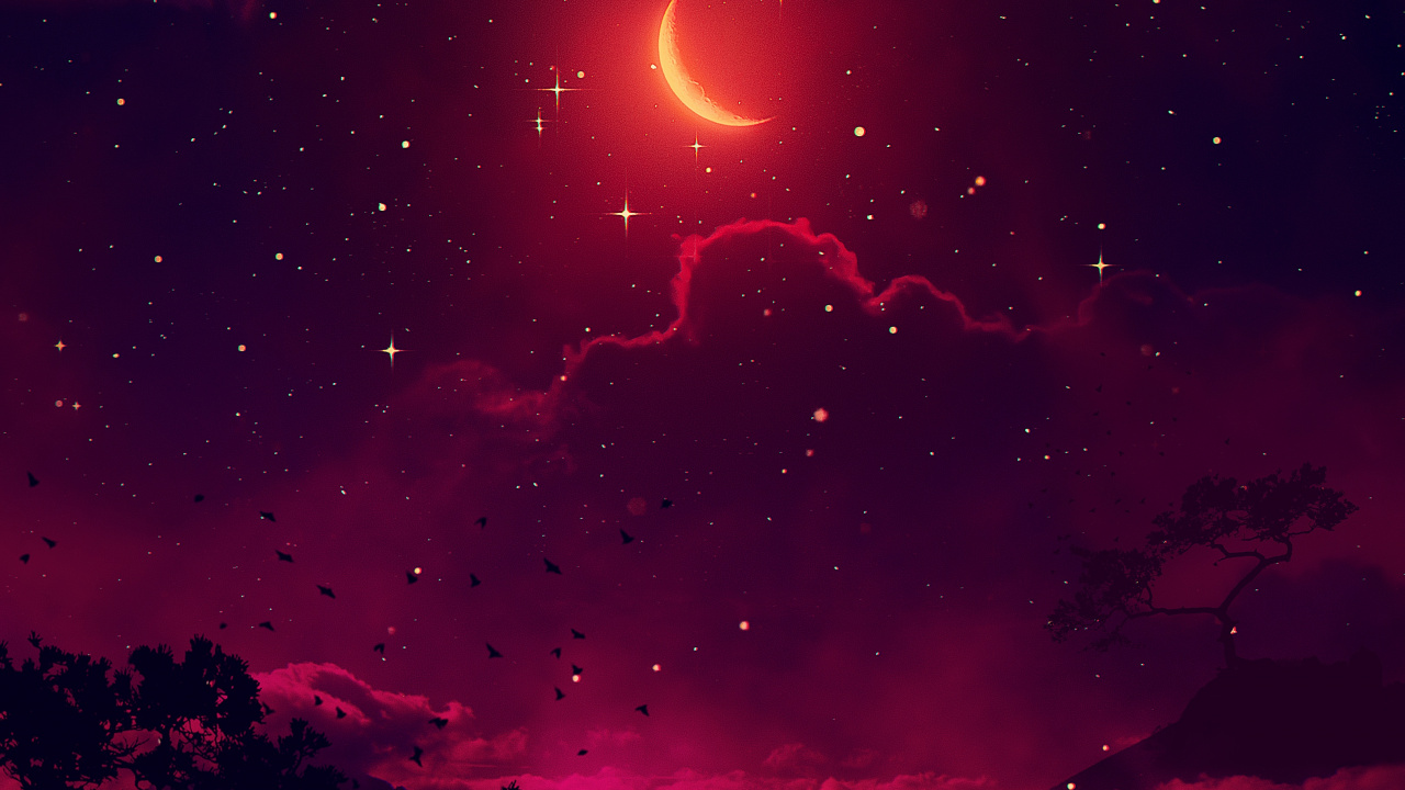 IOS, Atmosphère, Nébuleuse, Afterglow, Paysage Naturel. Wallpaper in 1280x720 Resolution