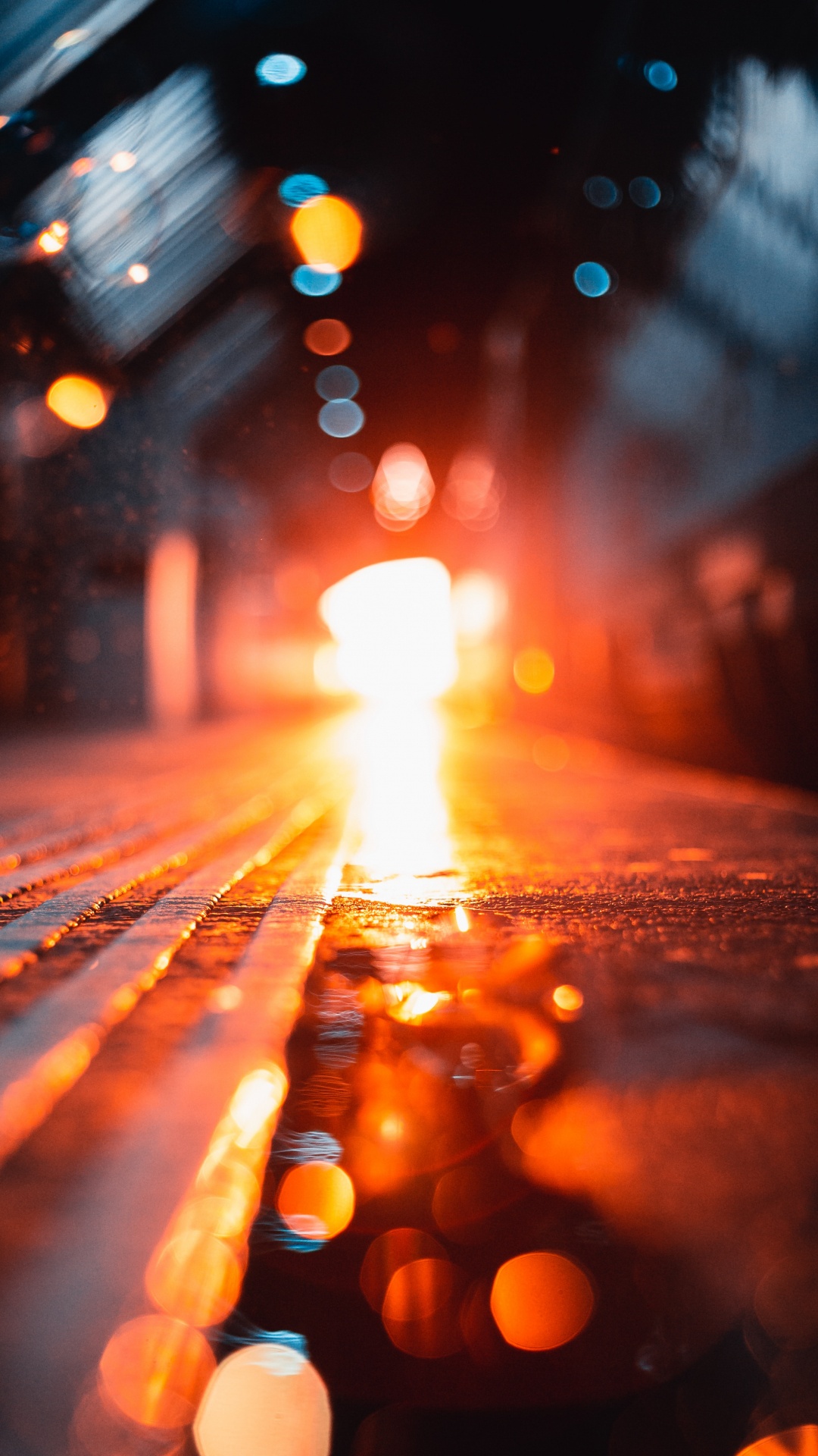 Bokeh Photography of Street Lights During Night Time. Wallpaper in 1080x1920 Resolution