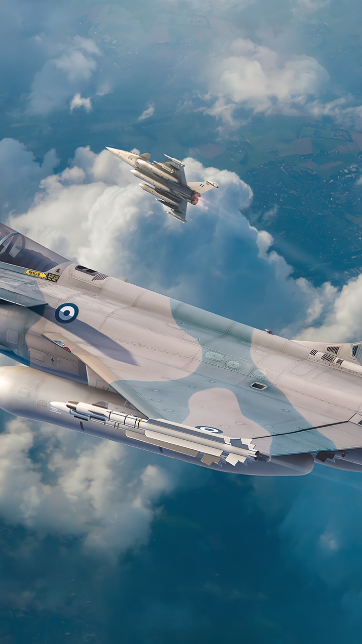 Fuerza Aérea Helénica Rafale, Fuerza Aérea Helénica, la Fuerza Aérea, Dassault Mirage 2000, Dassault Aviation. Wallpaper in 720x1280 Resolution