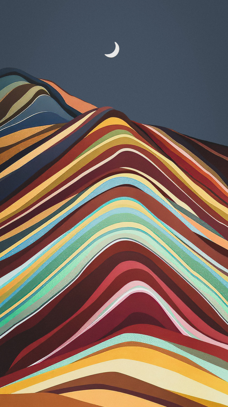 Mond, Wei, Licht, Schwarz, Crescent. Wallpaper in 750x1334 Resolution