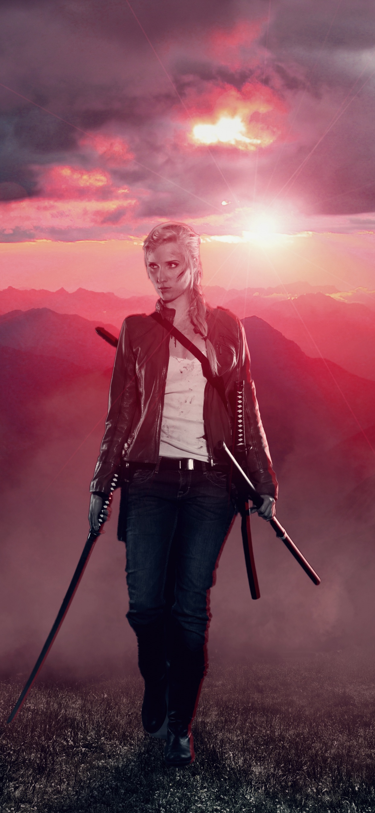 Sunset, Cloud, Human, Mountain, Sunrise. Wallpaper in 1242x2688 Resolution