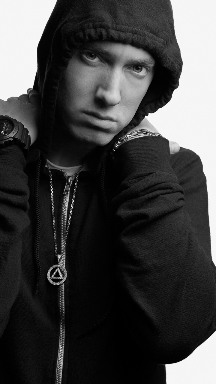 Rapper, Black, White, Outerwear, Hoodie. Wallpaper in 720x1280 Resolution