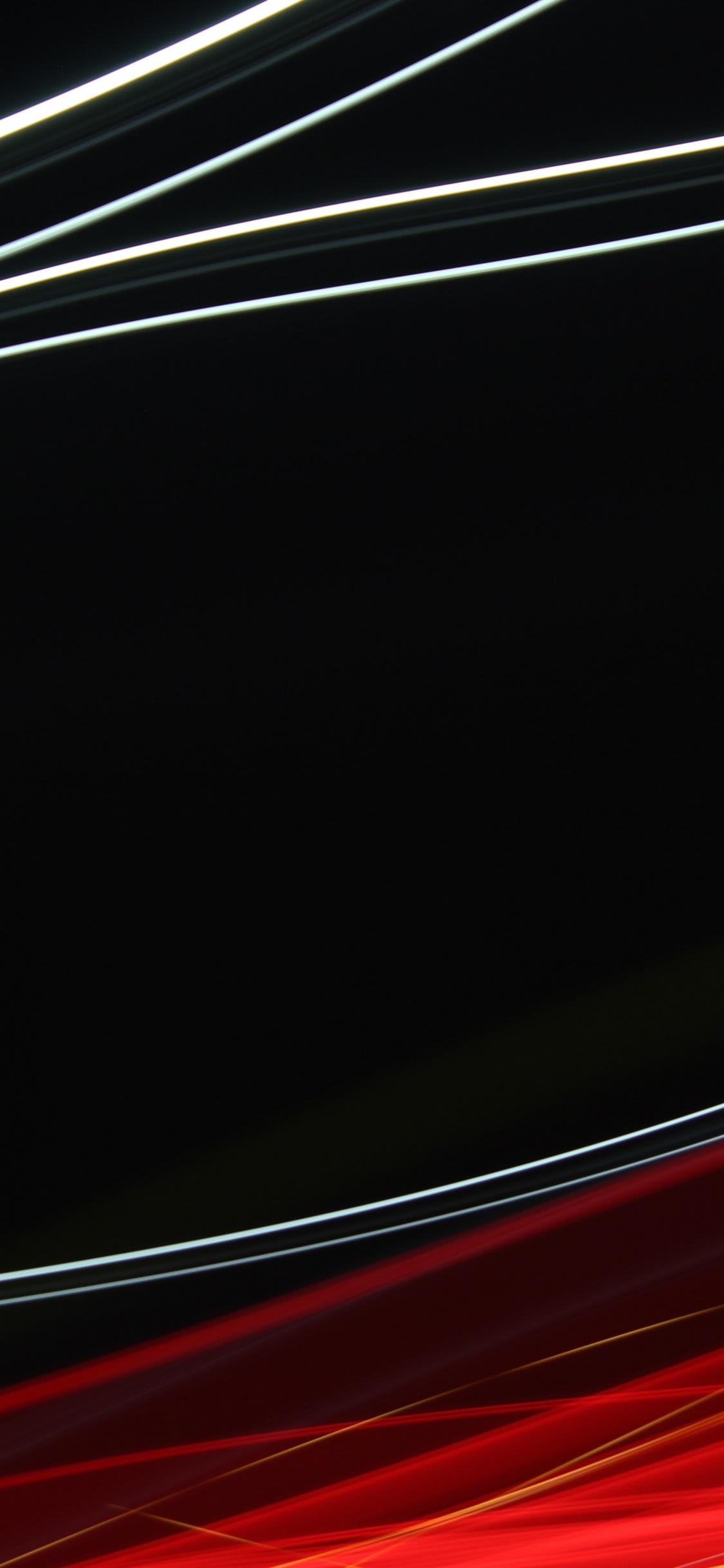 Rayas de Luz Roja y Blanca. Wallpaper in 1125x2436 Resolution