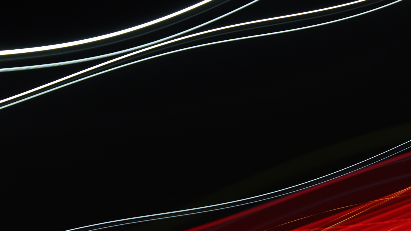 Traînées Lumineuses Rouges et Blanches. Wallpaper in 1366x768 Resolution