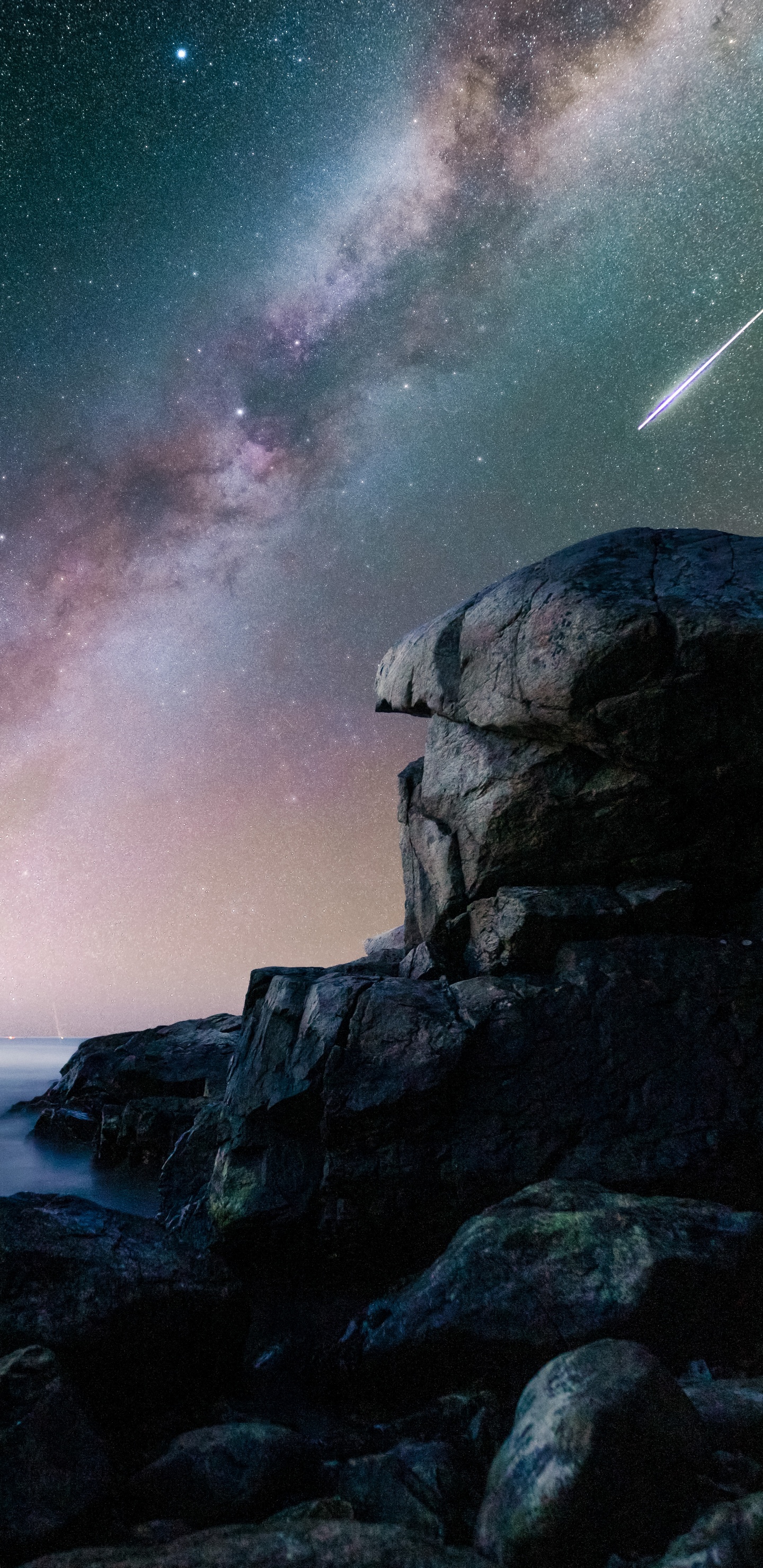 Ambiente, Paisaje Natural, Objeto Astronómico, Estrella. Wallpaper in 1440x2960 Resolution