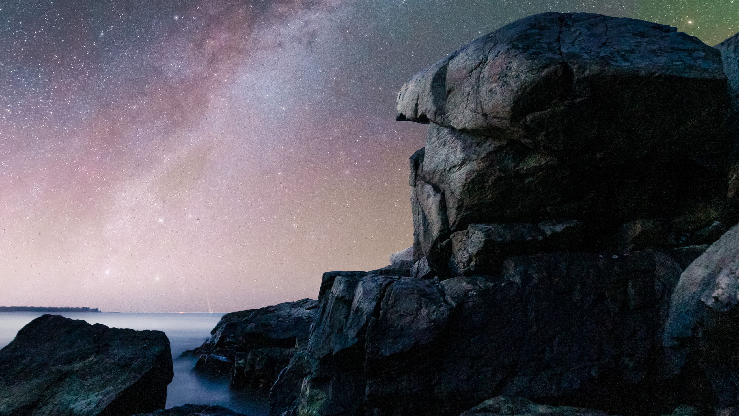 Atmosphäre, Naturlandschaft, Astronomisches Objekt, Stern, Horizont. Wallpaper in 2560x1440 Resolution