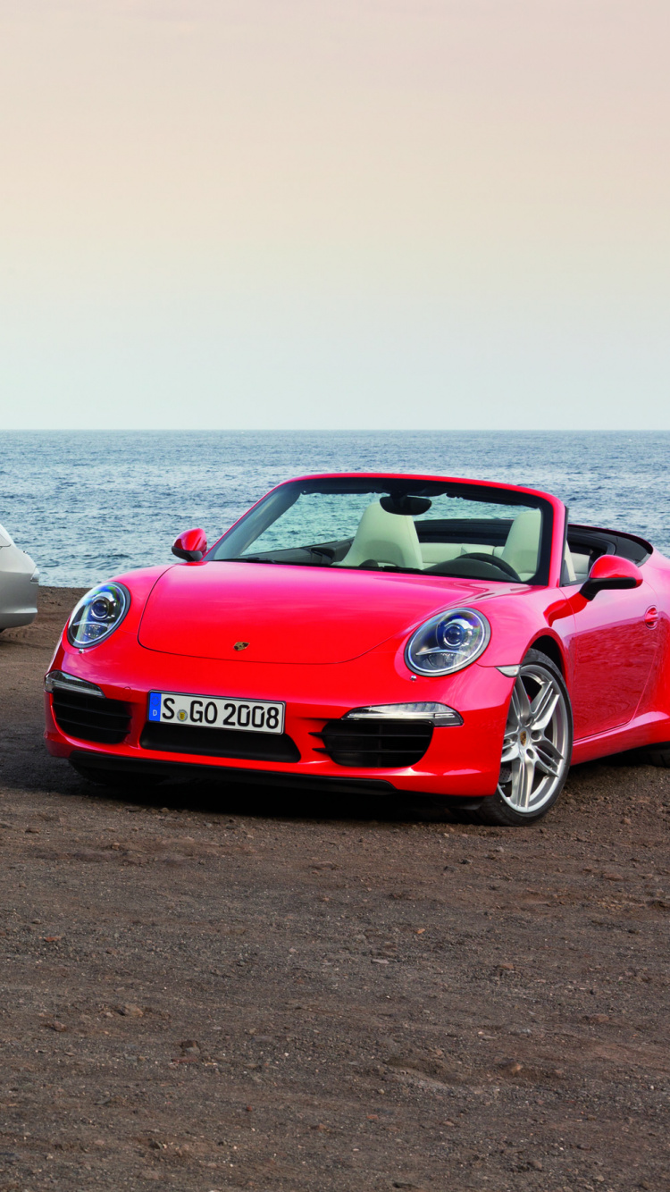 Red Bmw Coupe on Beach During Daytime. Wallpaper in 750x1334 Resolution