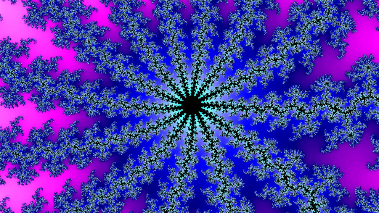 迷幻术, 分形, 紫色的, 紫罗兰色, 分形技术 壁纸 1280x720 允许