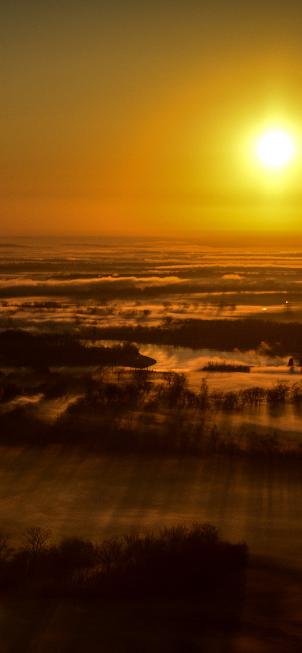 Sonnenuntergang, Horizont, Cloud, Sonnenaufgang, Atmosphäre. Wallpaper in 1242x2688 Resolution