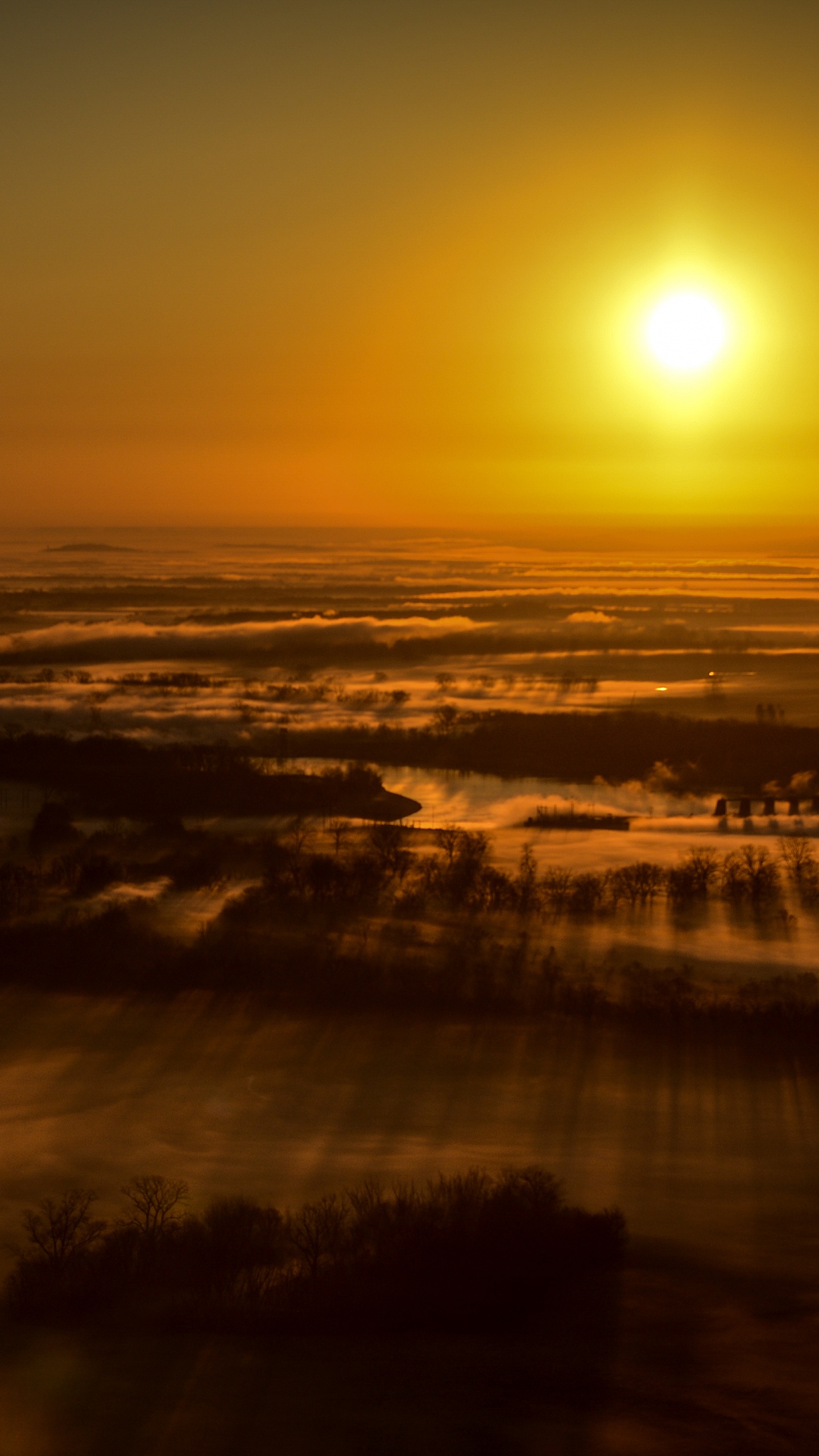 Sonnenuntergang, Horizont, Cloud, Sonnenaufgang, Atmosphäre. Wallpaper in 1440x2560 Resolution