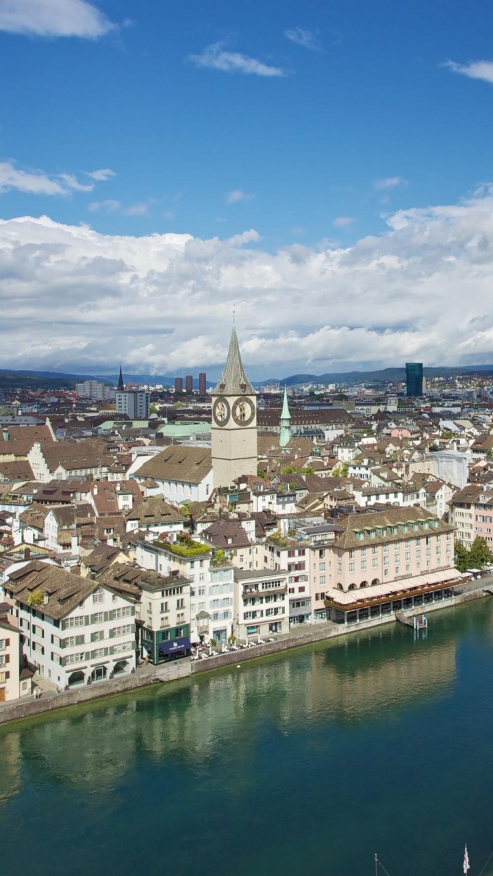 Aerial View of City Buildings During Daytime. Wallpaper in 720x1280 Resolution