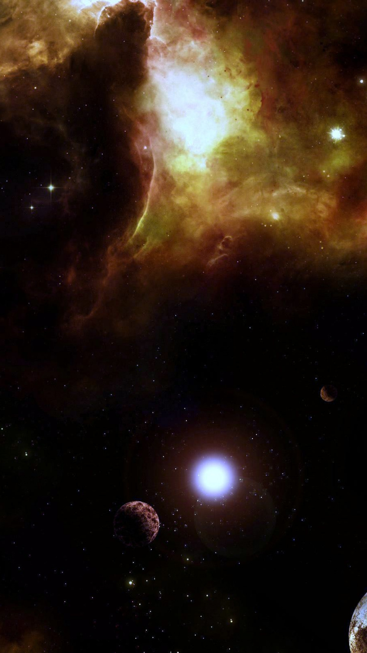 Ilustración de Galaxia en Blanco y Negro. Wallpaper in 750x1334 Resolution