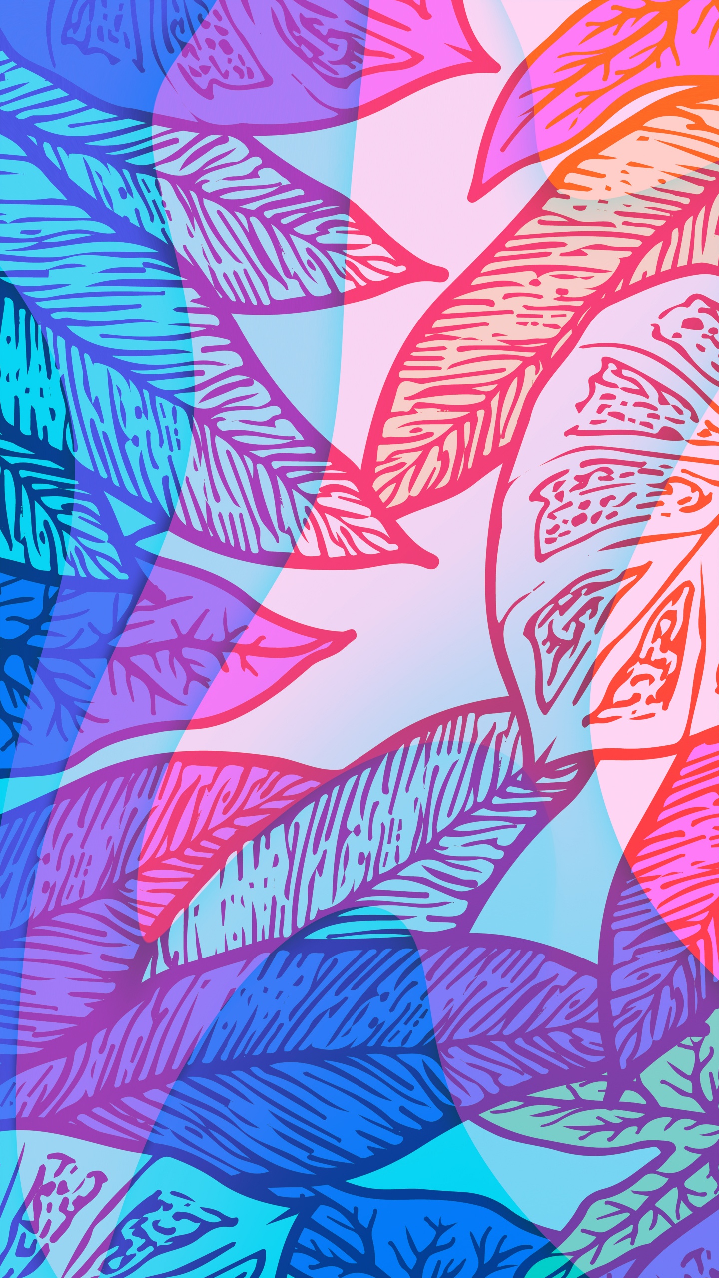 Ropa, Arte, Diseño Gráfico, Acuarela, Textil. Wallpaper in 1440x2560 Resolution