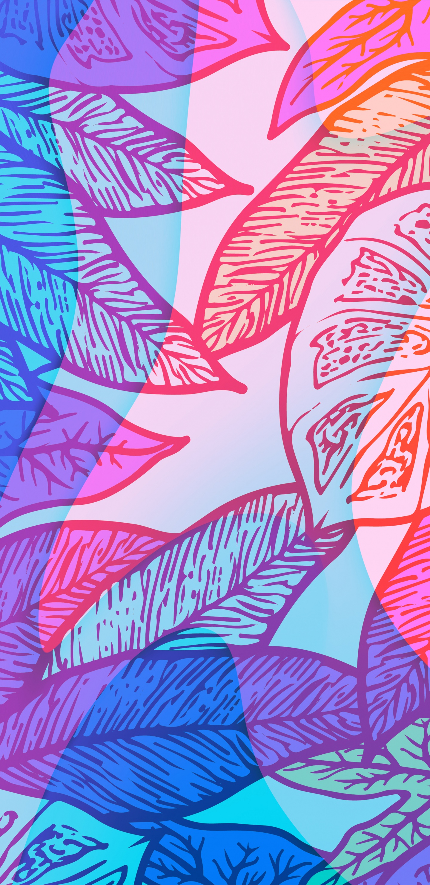 Ropa, Arte, Diseño Gráfico, Acuarela, Textil. Wallpaper in 1440x2960 Resolution