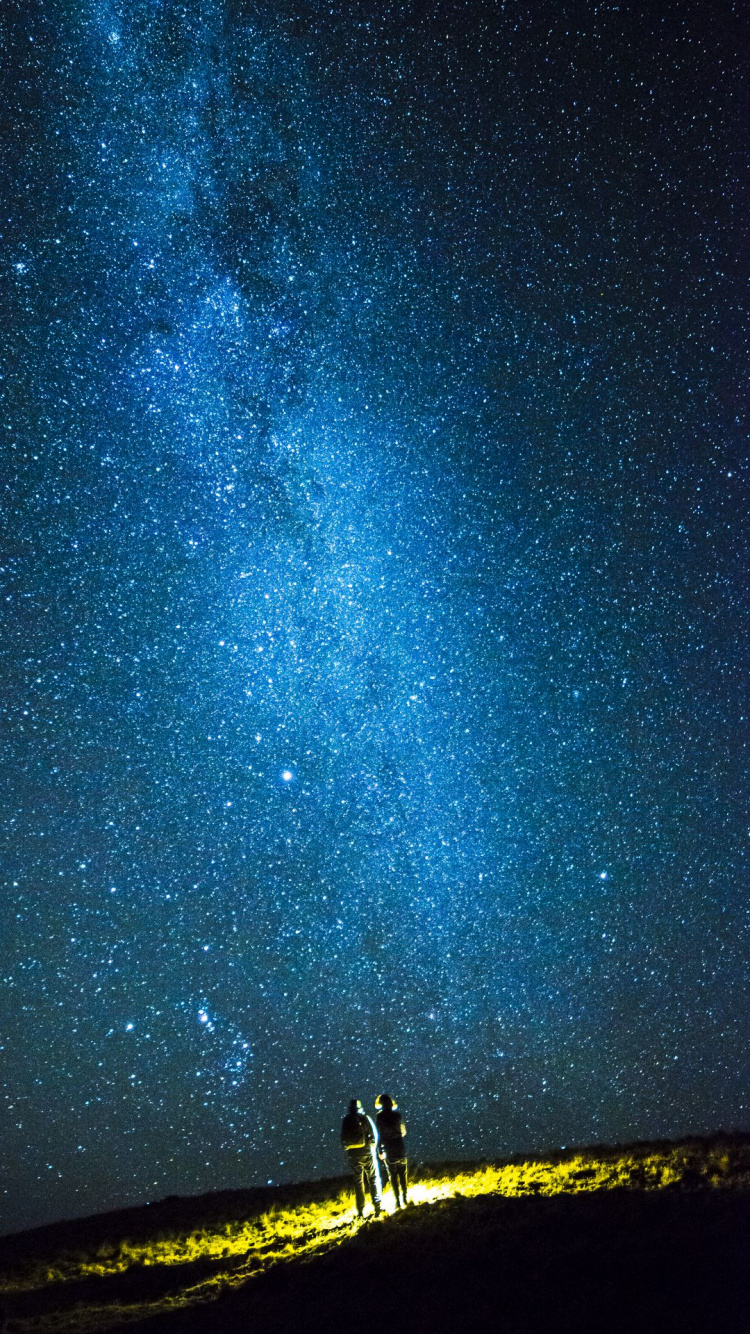 Astronomy, Atmosphere, Star, Space, Blue. Wallpaper in 750x1334 Resolution