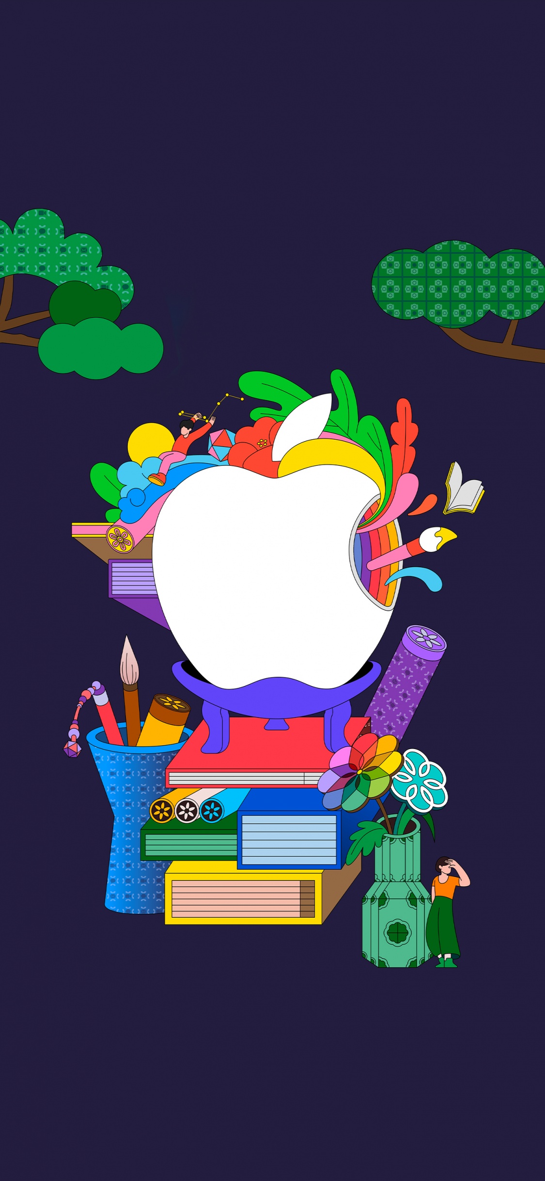 Apple, Revendeur Agréé Pomme Frisbee, Apple Store, Pomme Garosugil, Red. Wallpaper in 1125x2436 Resolution