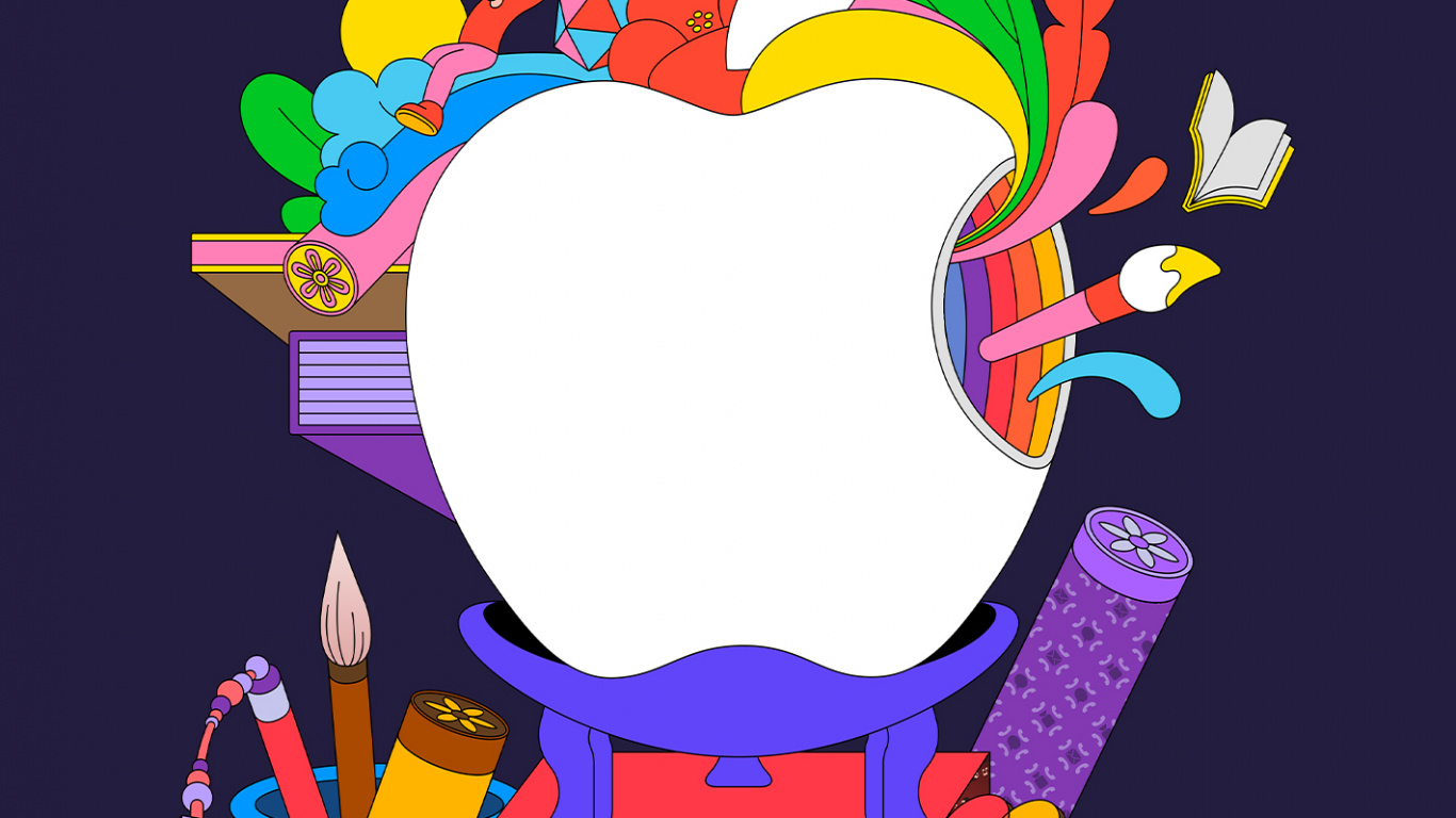 Apples, Frisbee Apple Authorized Reseller, Apple Store, Apple Garosugil, Red. Wallpaper in 1366x768 Resolution