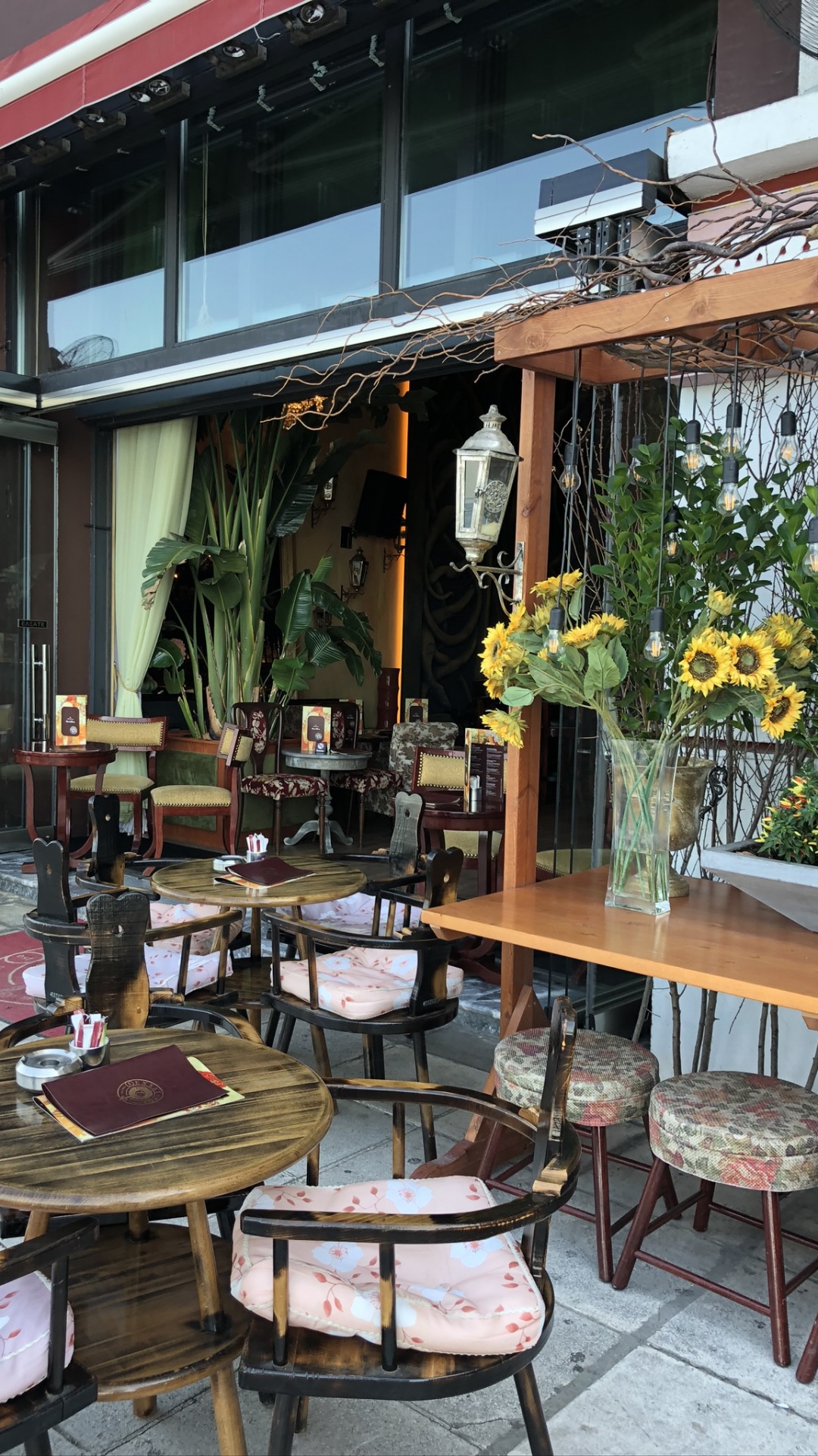 Table, Mobilier, Flowerpot, Plante D'intérieur, Restaurant. Wallpaper in 1080x1920 Resolution