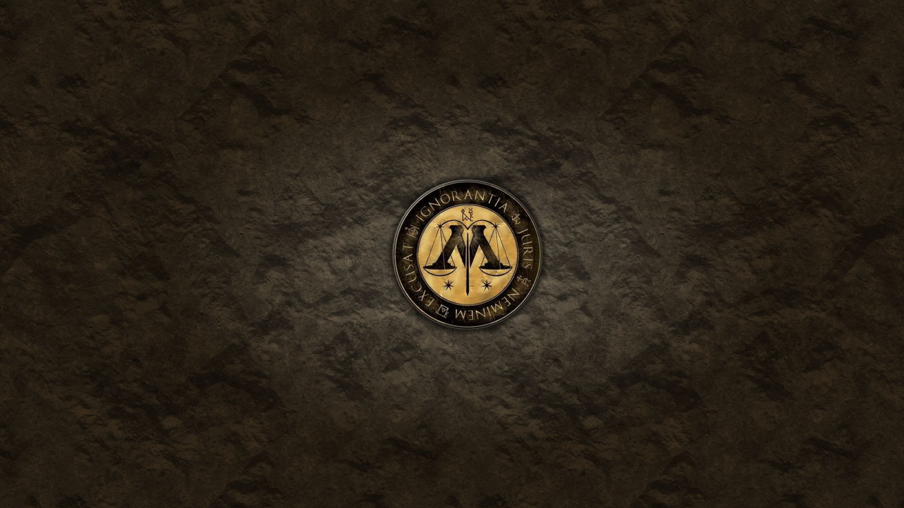 Logo Rond Noir et Jaune. Wallpaper in 1280x720 Resolution