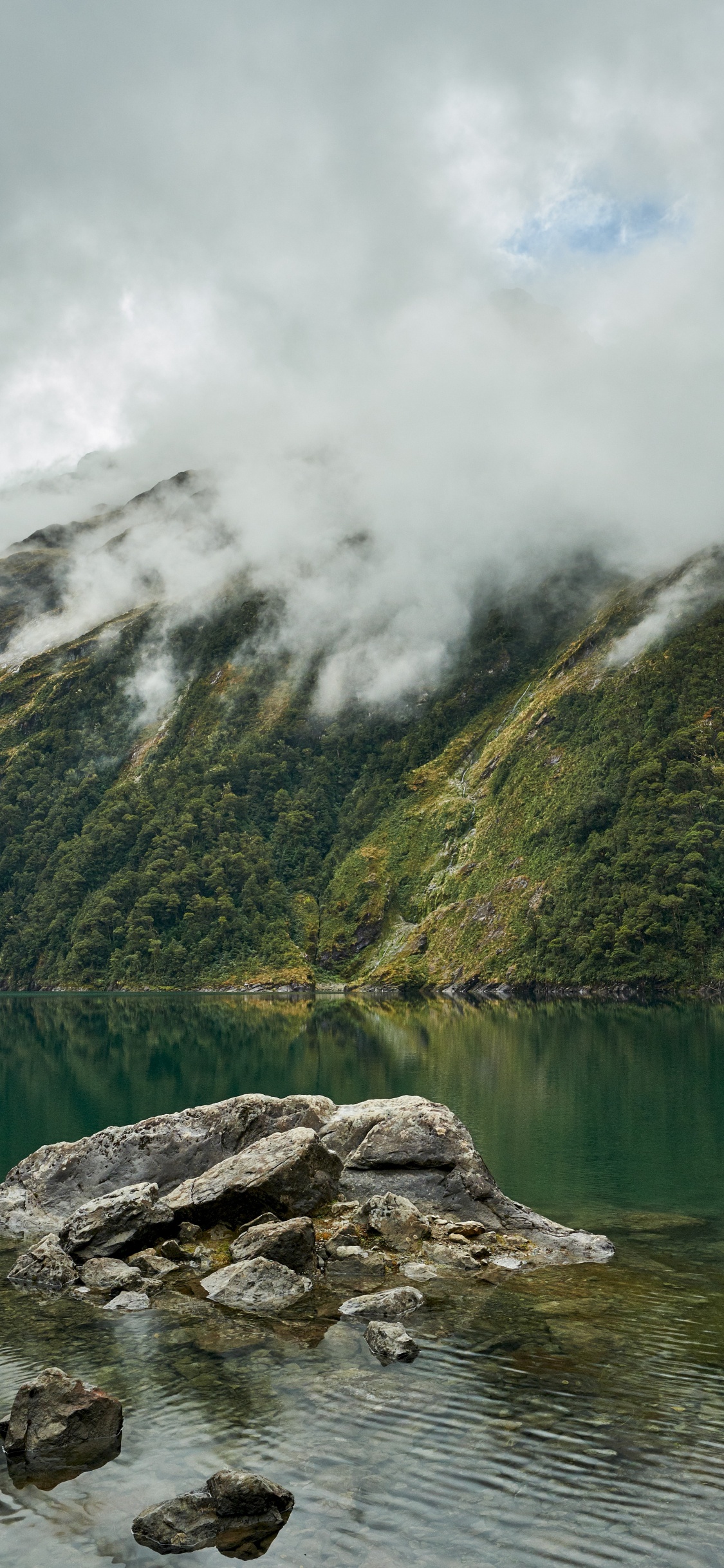 Mountain, Mount Scenery, Lake, Nature, Natural Landscape. Wallpaper in 1125x2436 Resolution