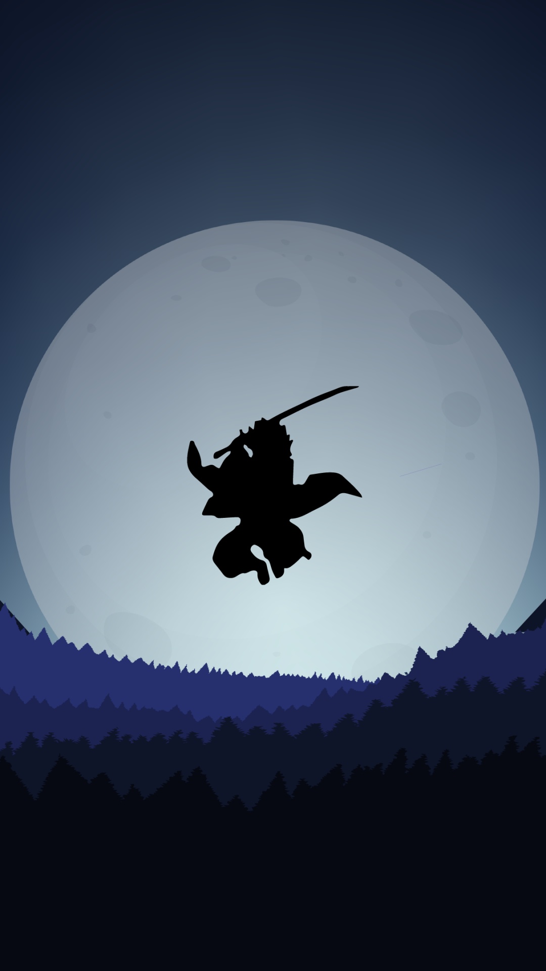 Tanjiro Kamado, Tueur de Démons Kimetsu no Yaiba, Art, L'art Numérique, Minimalisme. Wallpaper in 1080x1920 Resolution