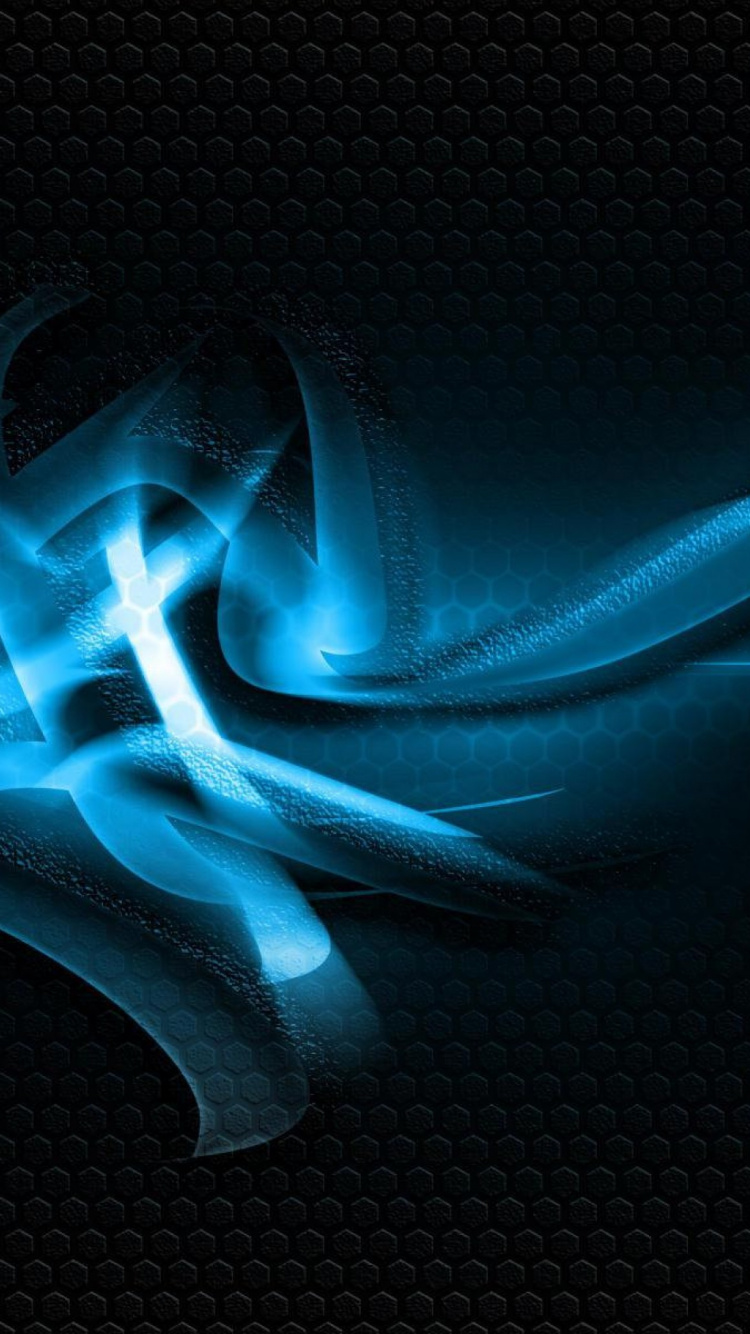 Ilustración de Humo Azul y Blanco. Wallpaper in 750x1334 Resolution