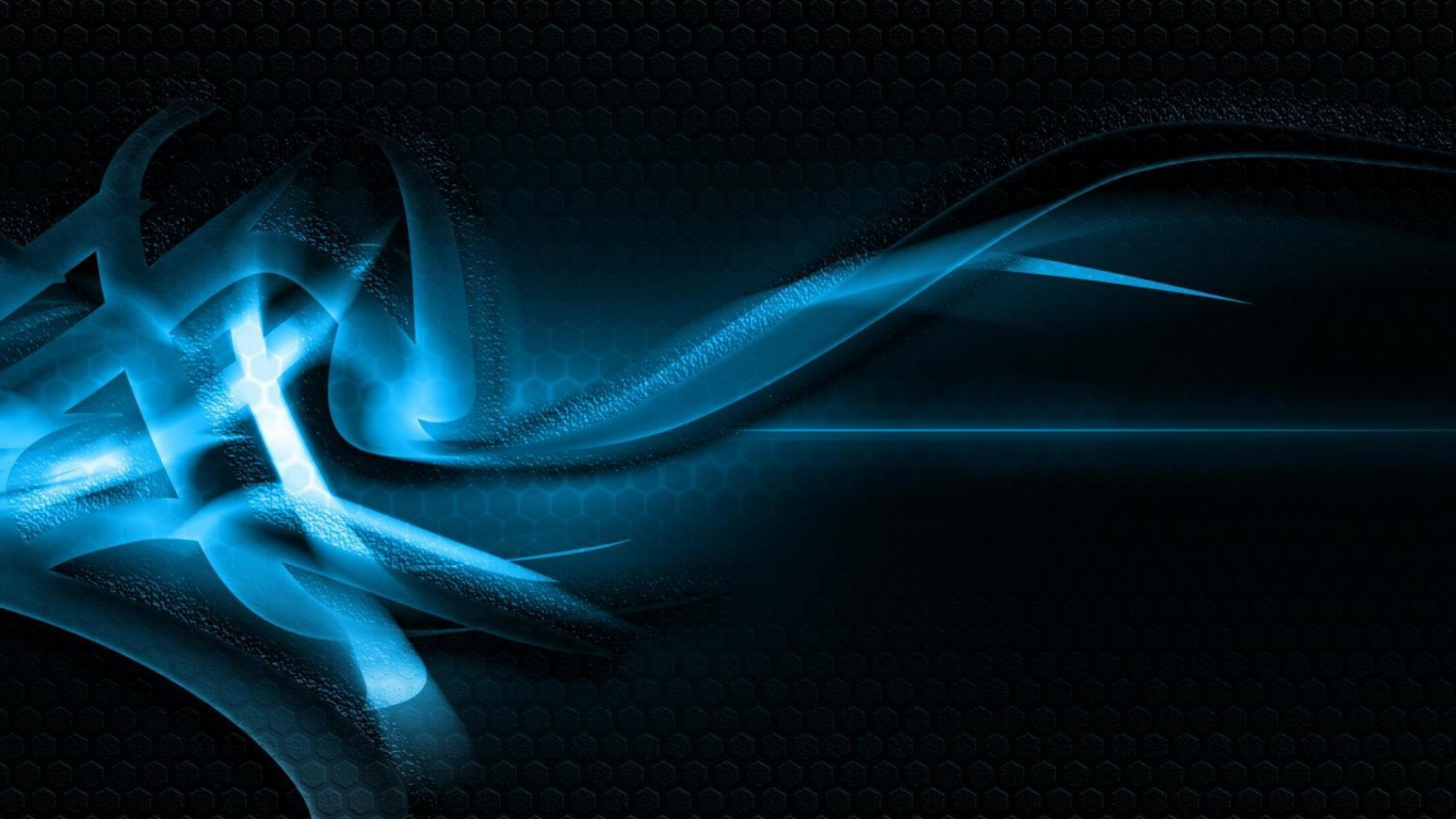 Illustration de Fumée Bleue et Blanche. Wallpaper in 1366x768 Resolution